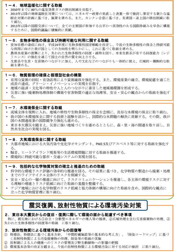 第四次環境基本計画の概要