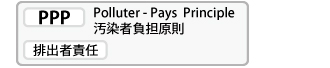 PPP Polluter-Pays Principle 汚染者負担原則 ［排出者責任］